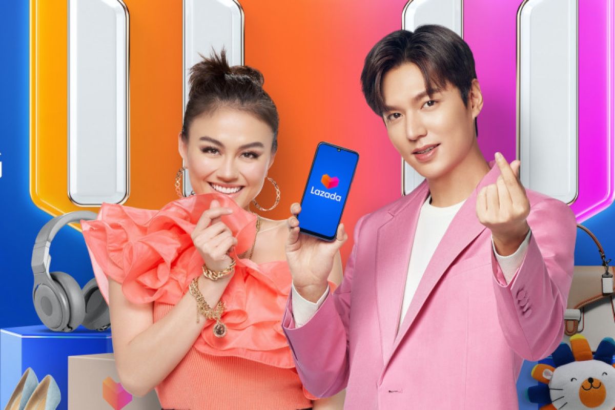 Lee Min Ho berkolaborasi dengan Lazada, tampil bersama Agnez Mo