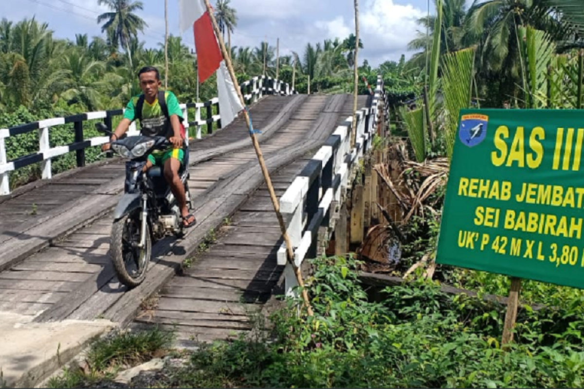 Satgas TMMD Tuntaskan Perbaikan Jembatan Babirah