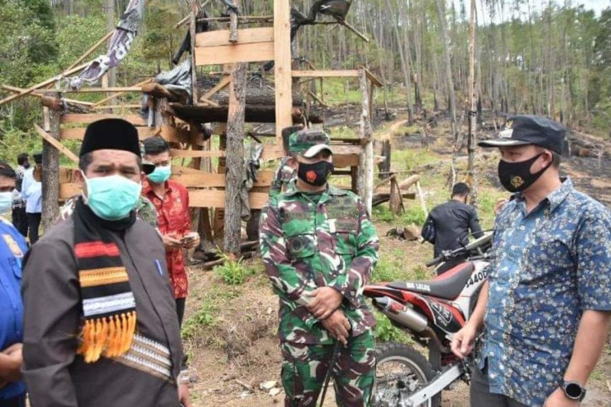 Tinjau kebakaran lahan, Bupati Sarkawi: Ada yang melanggar tindak tegas