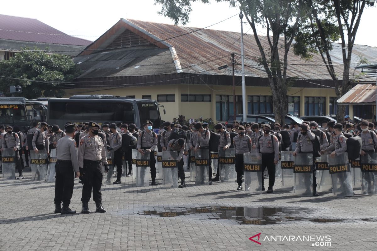 Polda Sulawesi Utata gelar simulasi pengamanan Pilkada