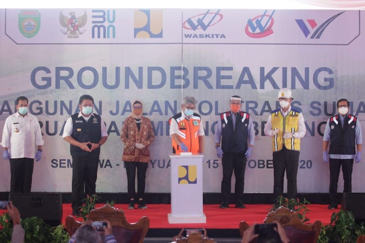 Waskita Sriwijaya Tol groundbreaking JTTS ruas Palembang-Betung, target rampung 2022