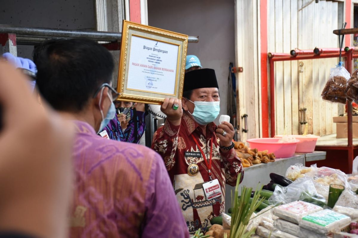 Pasar Wayhalim Bandarlampung raih penghargaan dari BPOM