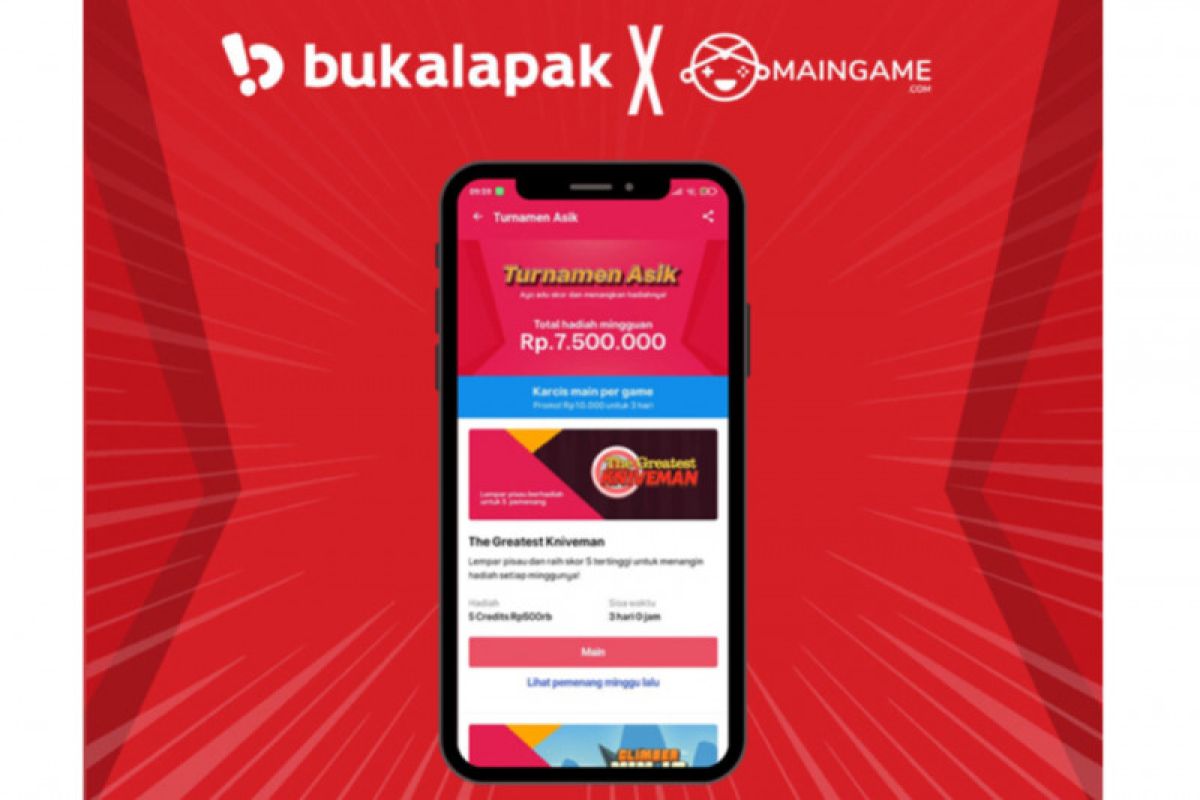 Dorong industri game Tanah Air, Bukalapak gelar "Turnamen Asik"