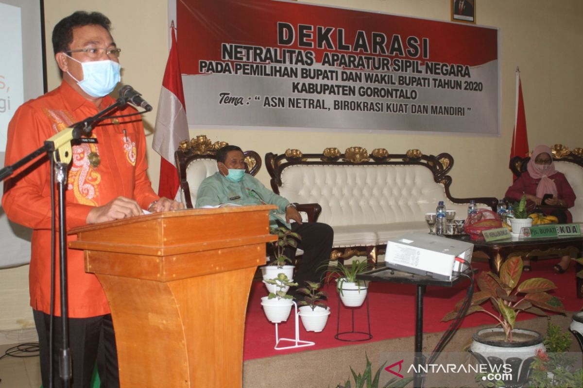 ASN Pemkab Gorontalo deklarasi netralitas di pilkada 2020