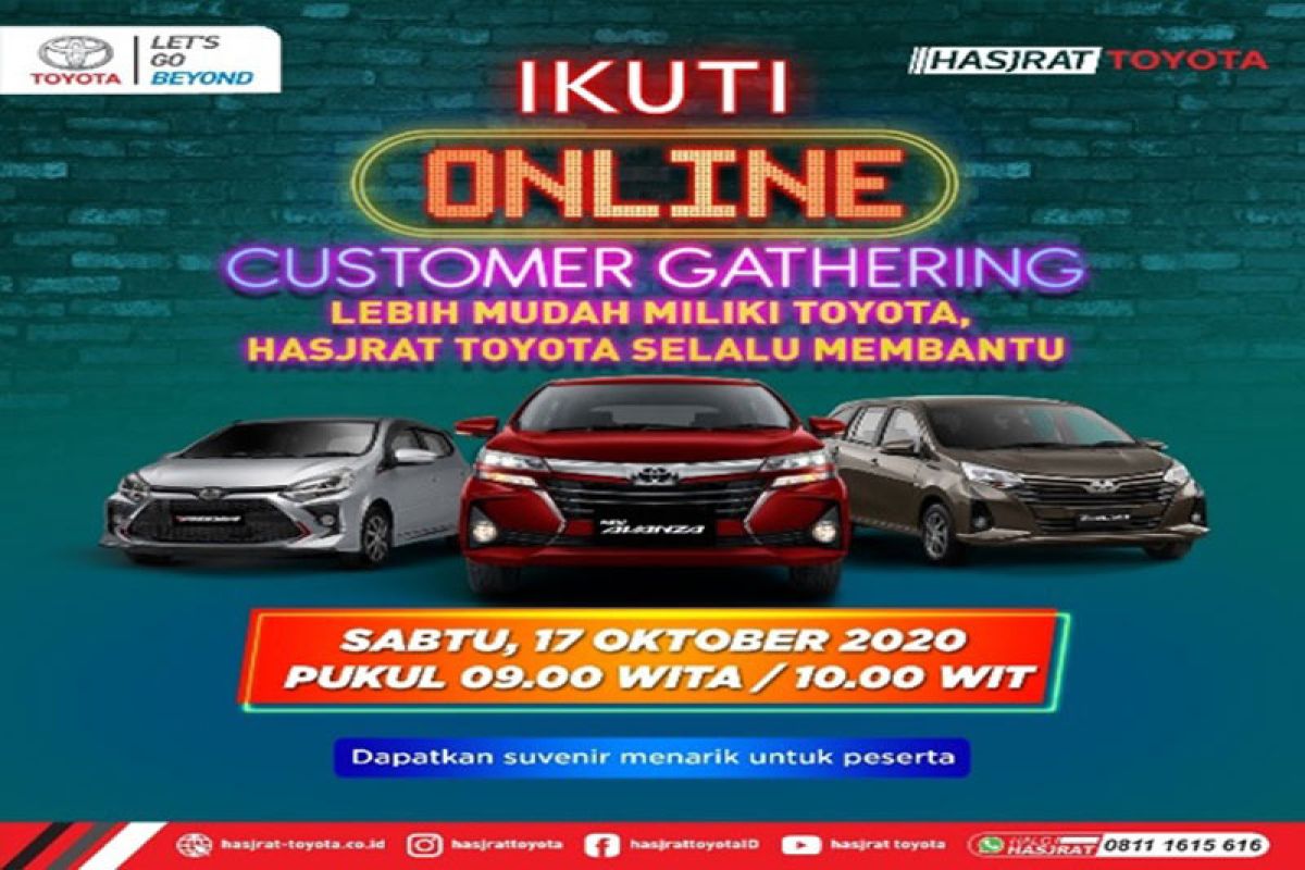 Online Customer Gathering serentak di seluruh cabang Hasjrat Toyota