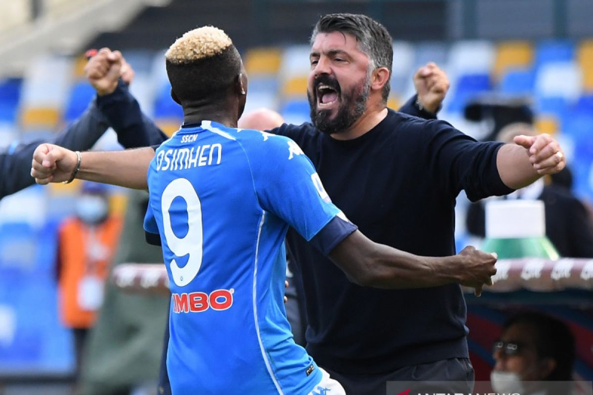 Liga Italia: Napoli tampil gemilang di babak pertama untuk menang 4-1 atas Atalanta