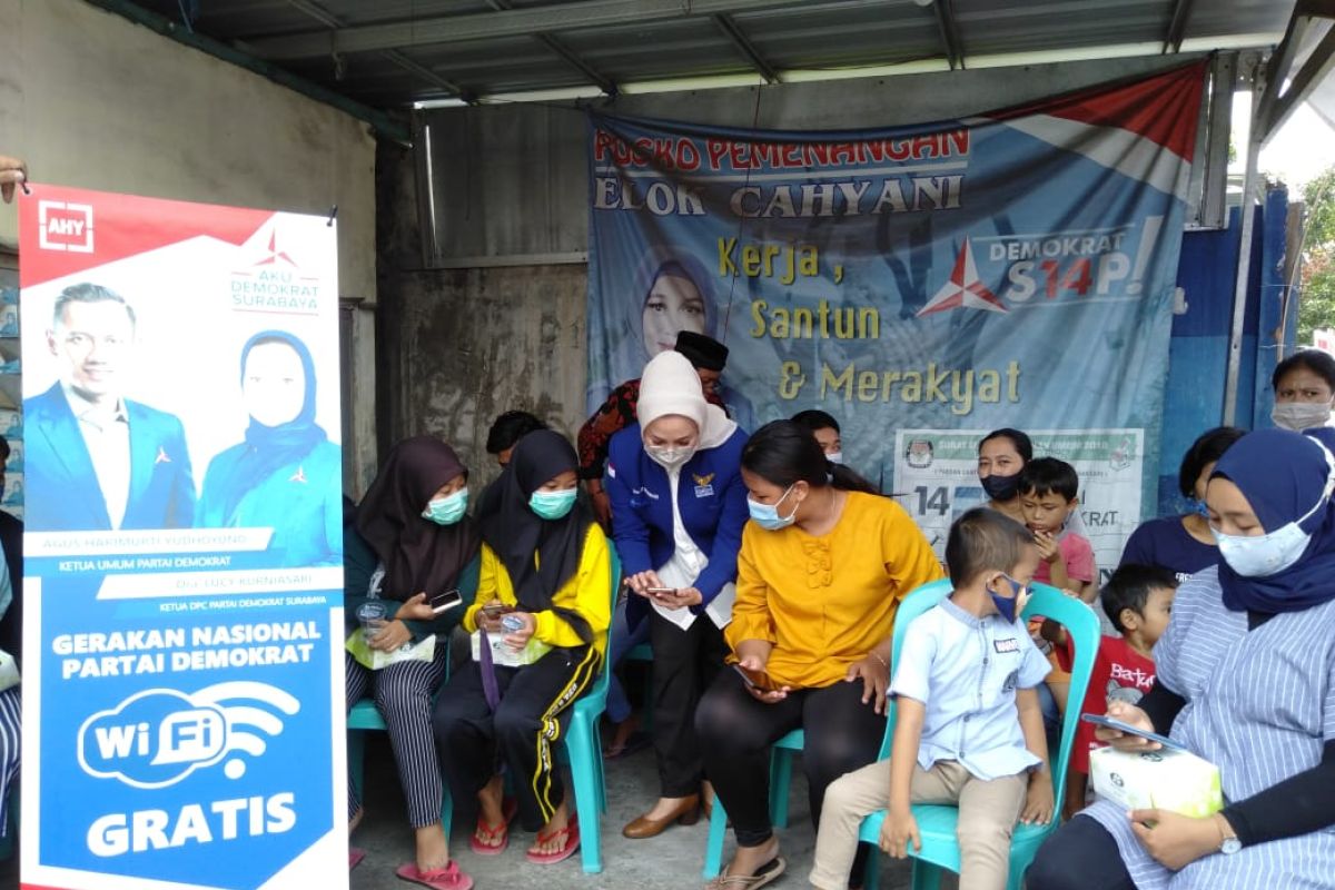 Partai Demokrat Surabaya luncurkan wifi gratis di 31 kecamatan