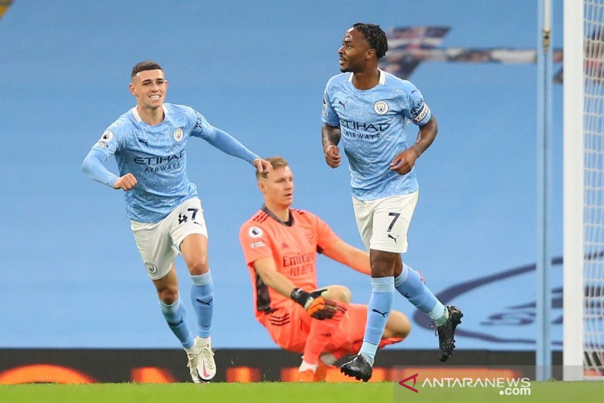 Liga Inggris - Raheem  Sterling jadi pembeda Manchester City atas Arsenal