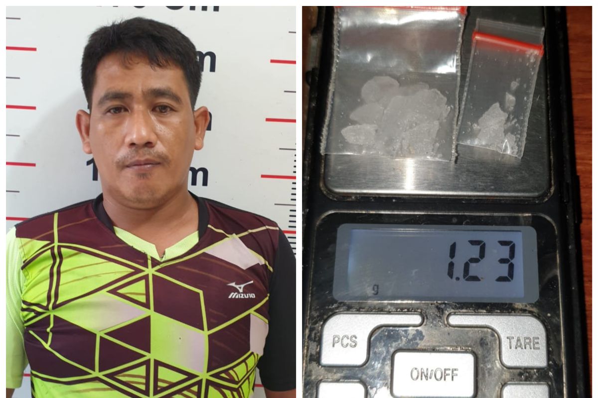 Polsek Pangkalan Susu Langkat tangkap pemilik sabu-sabu, tersangka berusaha melarikan diri