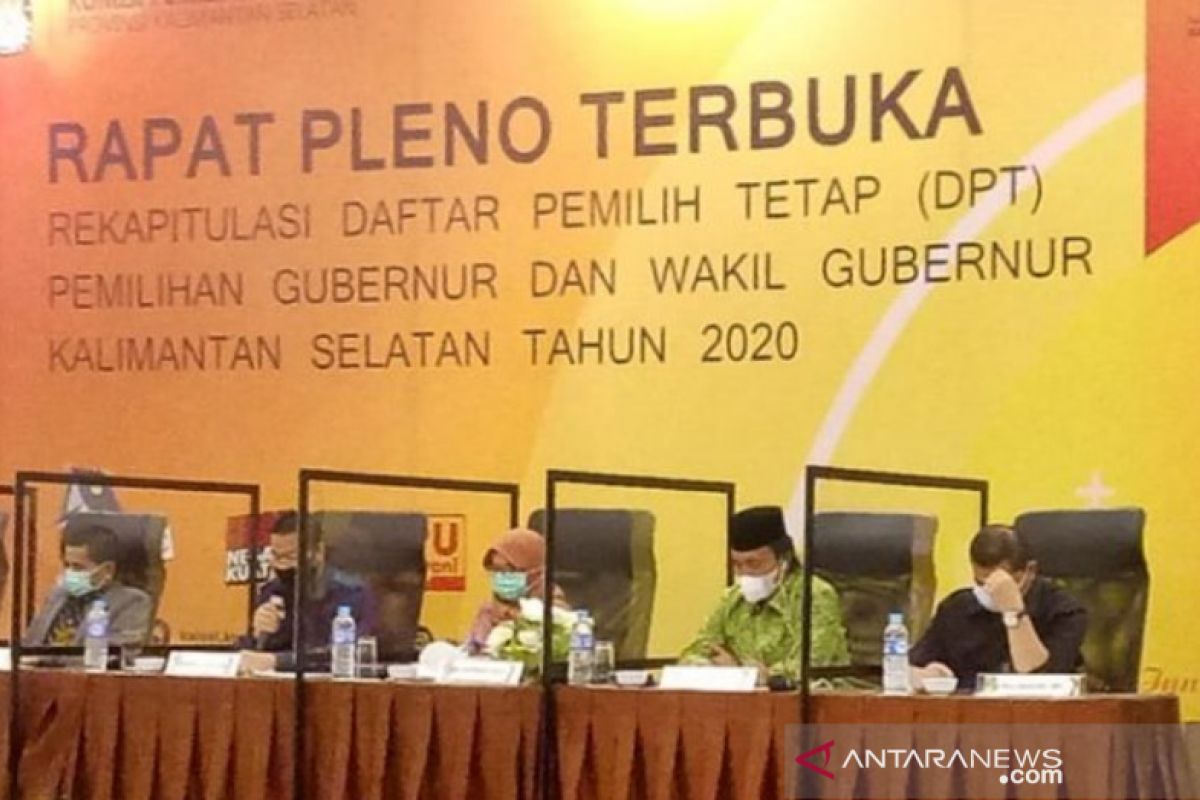 KPU sahkan DPT untuk Pilgub 2020 sebanyak 2.793.811