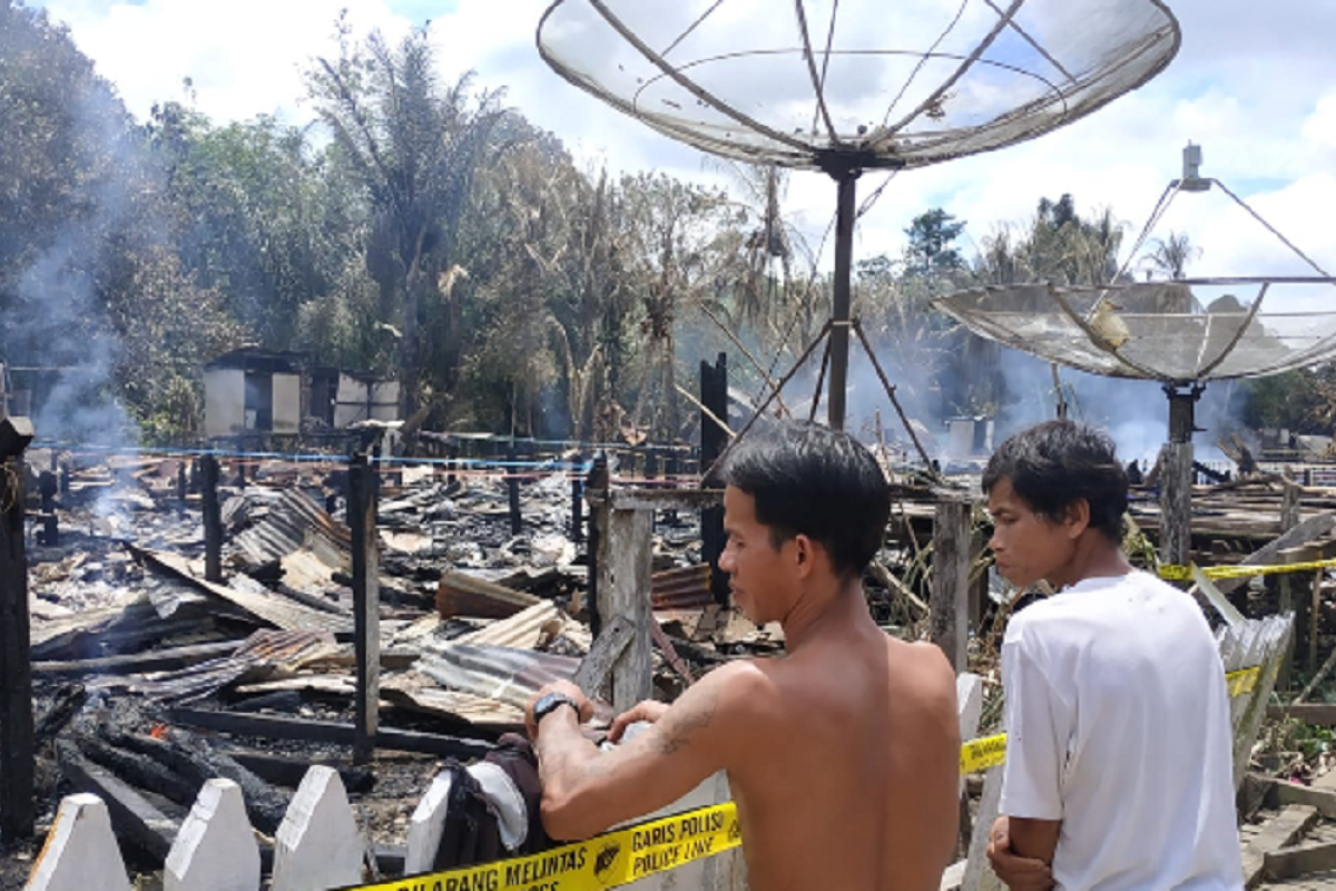 342 jiwa korban kebakaran Betang Sayut mengungsi ke rumah keluarga
