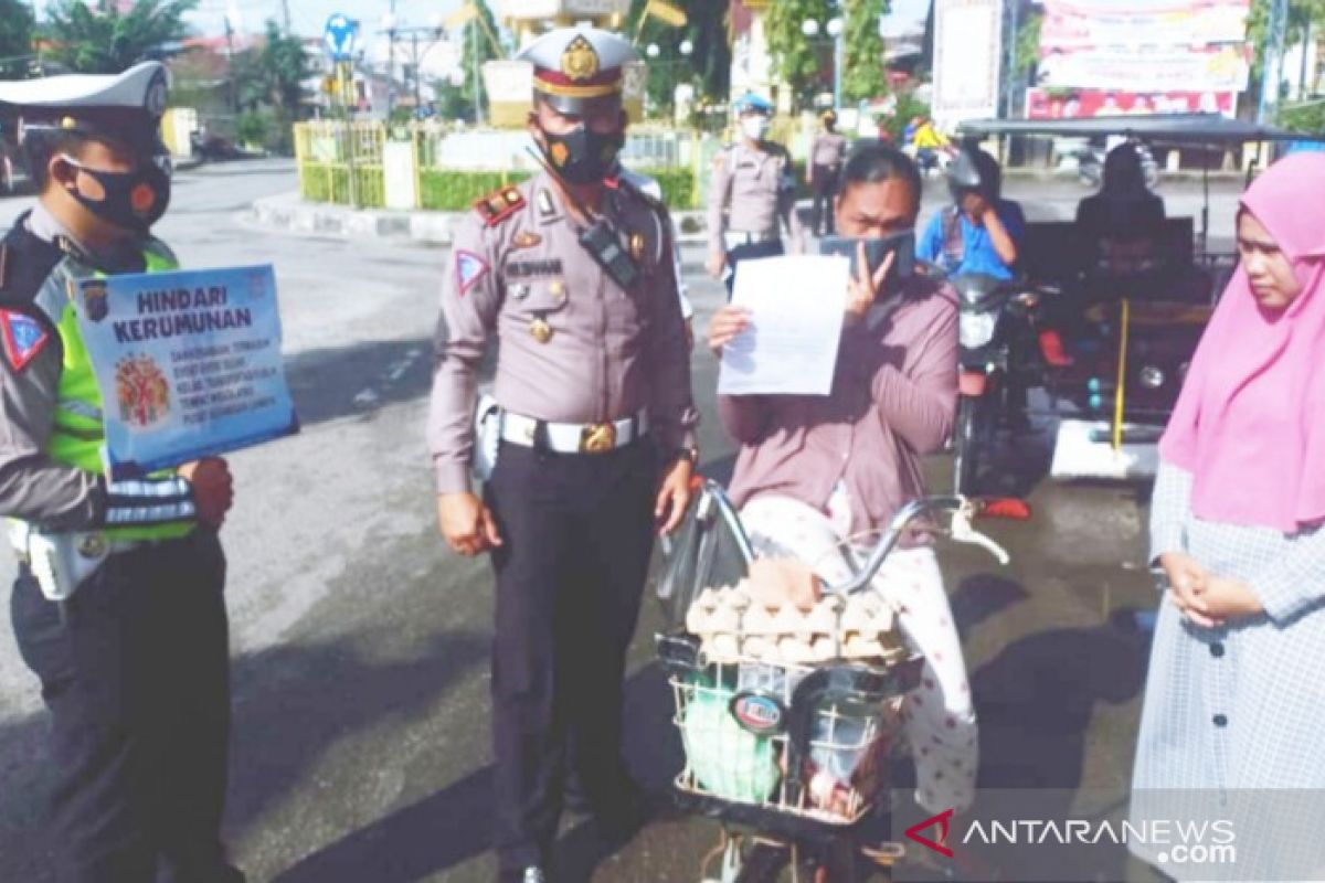 Polres Tanjungbalai tegur 30 pelanggar prokes COVID-19