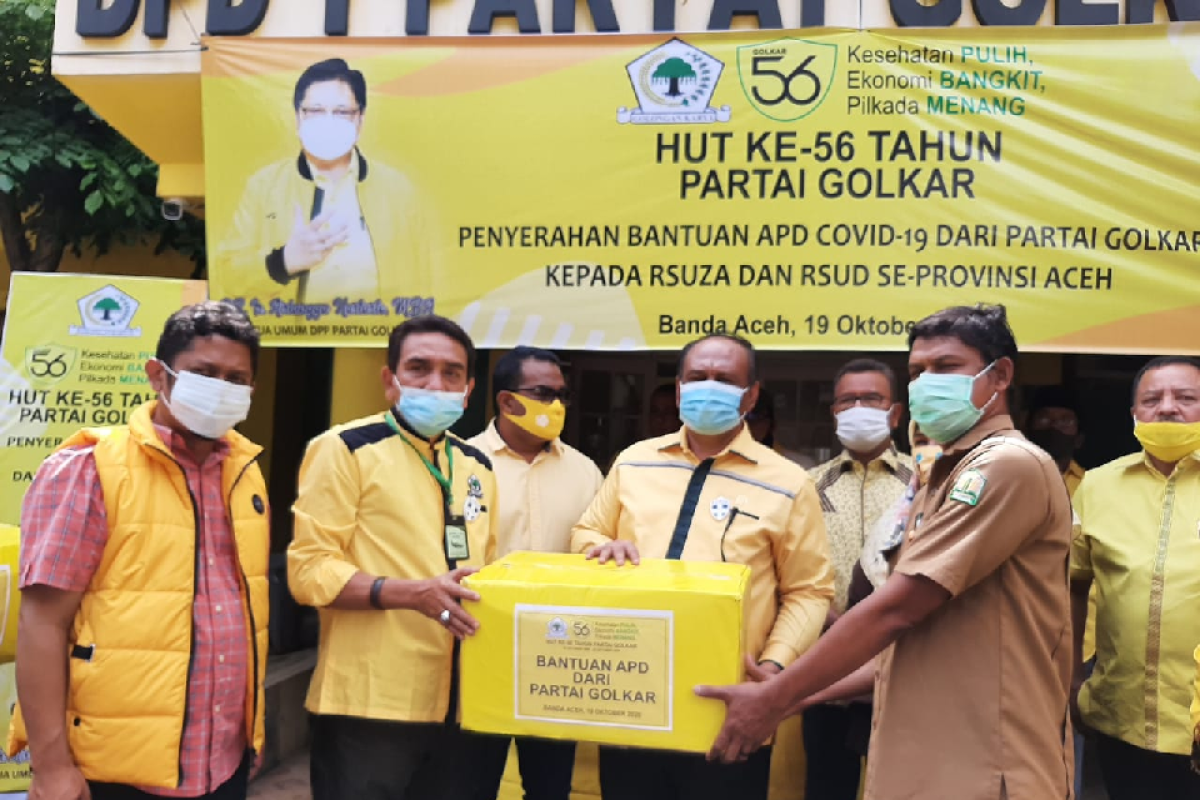 Golkar bantu 200 APD untuk rumah sakit rujukan COVID-19 di Aceh