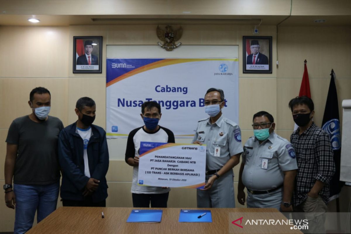 Jasa Raharja NTB bermitra dengan GoTrans