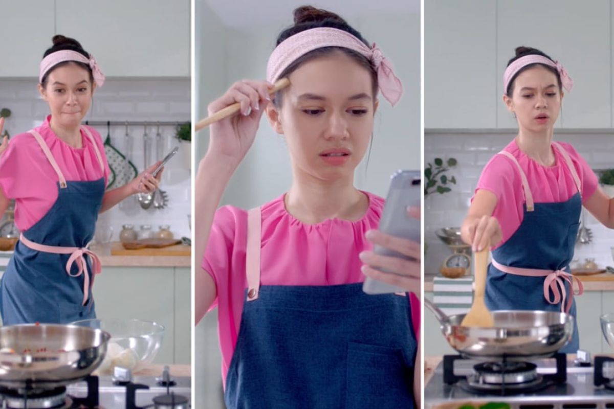 Yuki Kato belajar masak