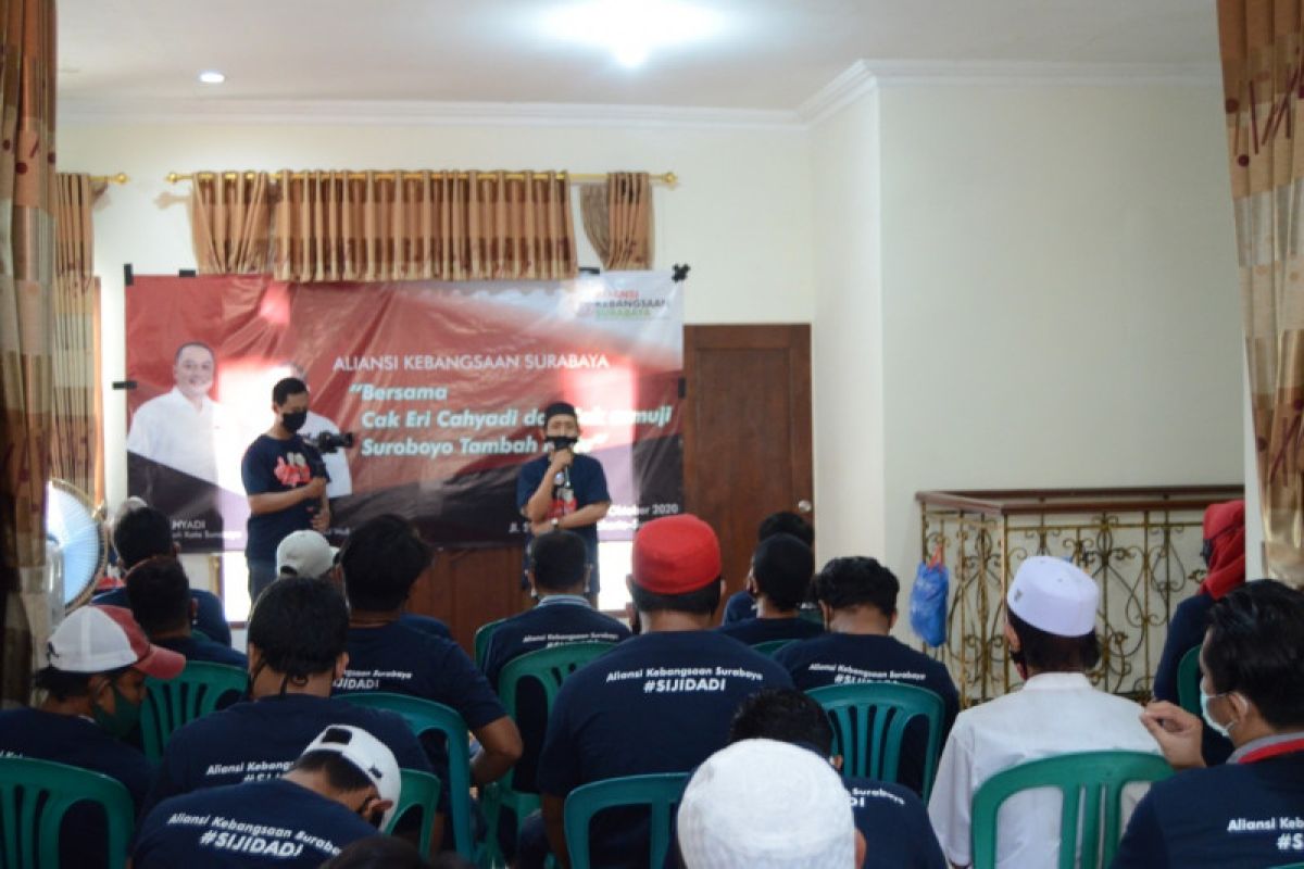 Aliansi Kebangsaan Surabaya: Eri-Armuji bisa melanjutkan program Risma