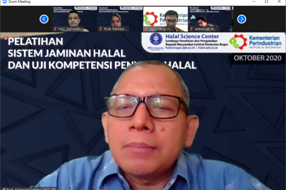 IPB University gelar pelatihan dan sertifikasi penyelia kehalalan