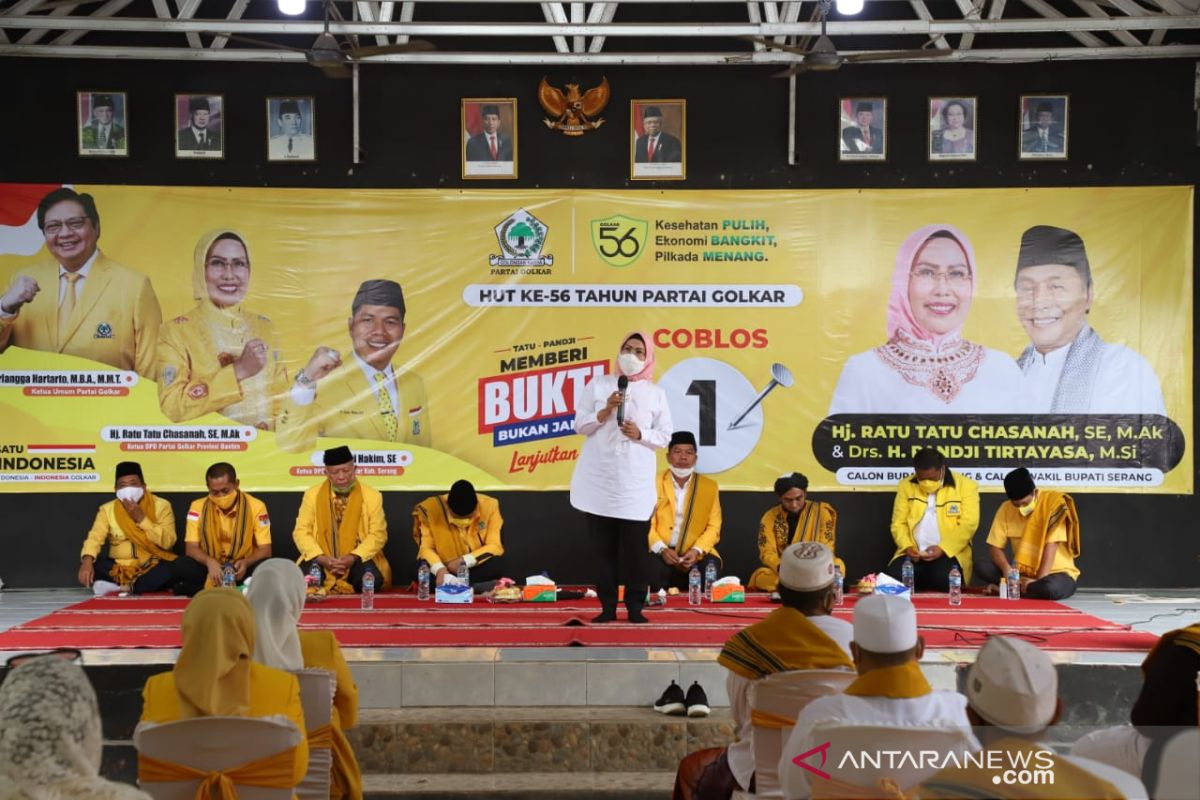 HUT Golkar, Ratu Tatu gelar tasyakuran dan dzikir bareng ulama