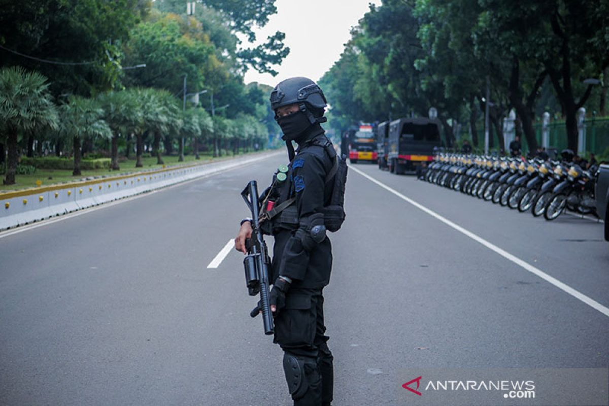 Sebagian Jalan Merdeka Barat mulai ditutup pada Senin malam