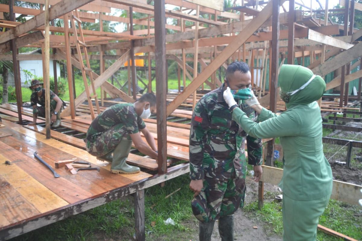 Istri TNI lindungi Satgas TMMD dari COVID-19