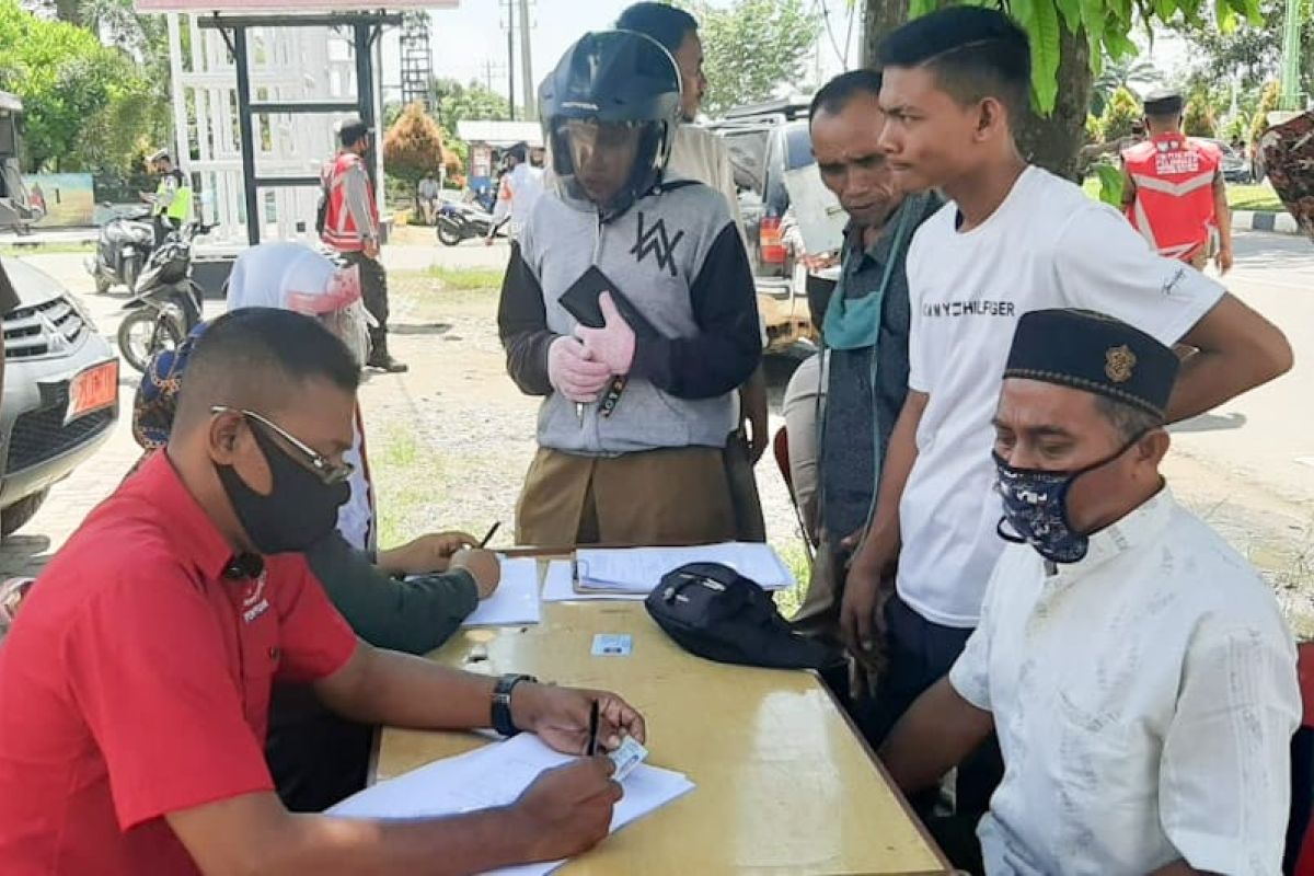 Lima oknum PNS Aceh Timur terjaring razia masker, begini sangsinya