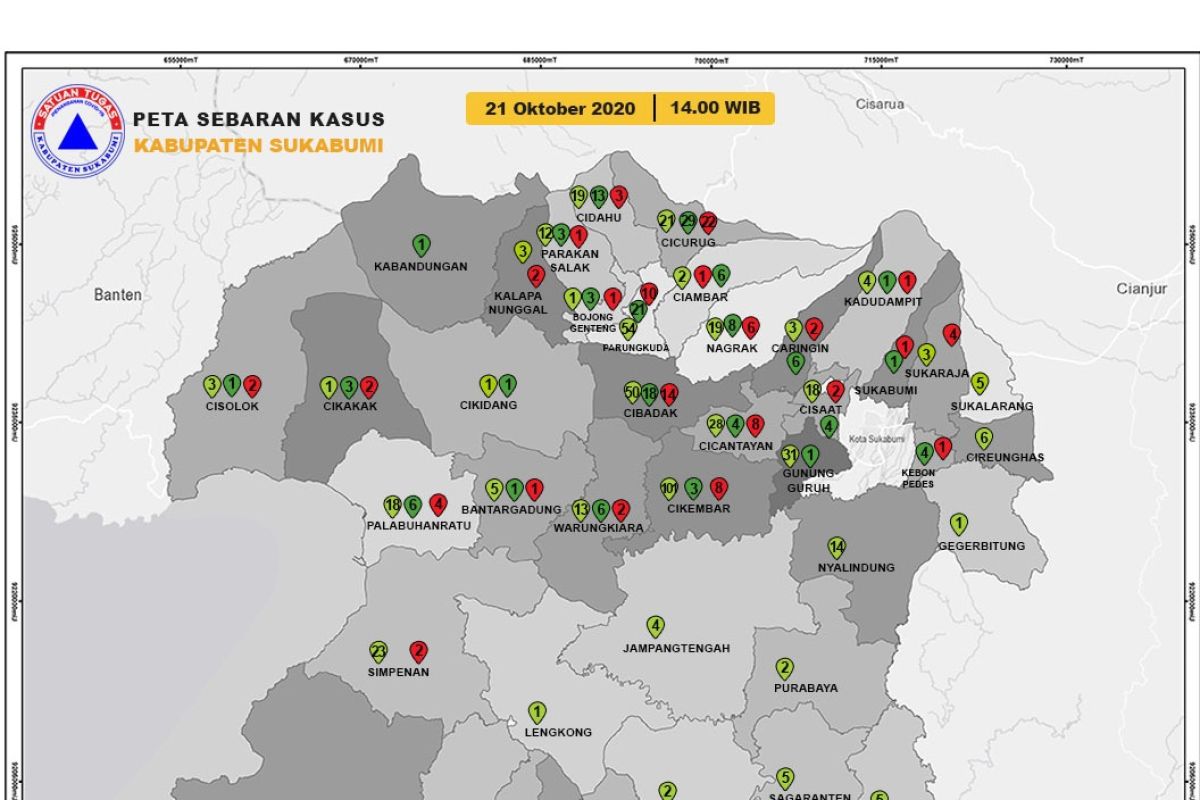 123 warga Kabupaten Sukabumi terkonfirmasi COVID-19 dalam empat hari