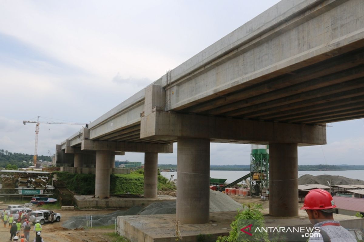 Pembangunan Jembatan Pulau Balang di Kaltim capai 90 persen