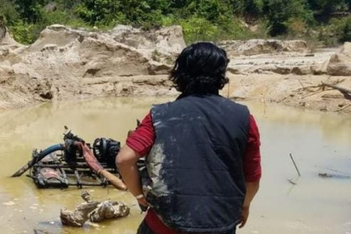 Polisi Bangka Barat tangkap penambang liar di hutan Menumbing