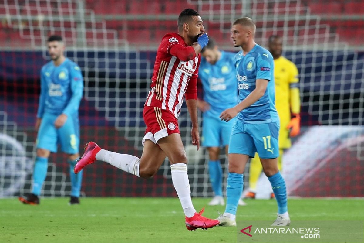 Liga Champions, Olympiakos petik kemenangan dramatis lawan Marseille