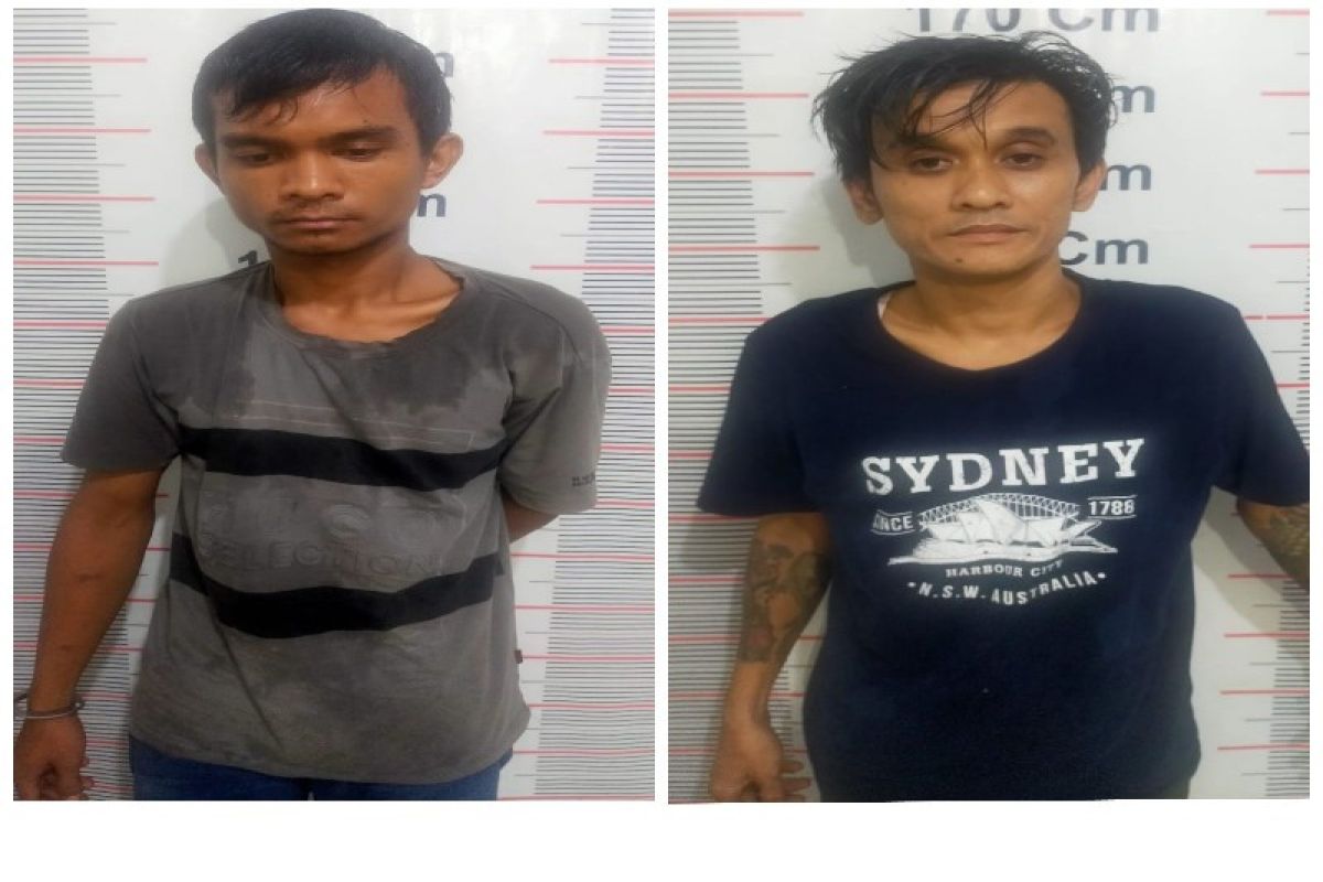 Polsek Kuala Langkat tangkap dua pemakai sabu-sabu