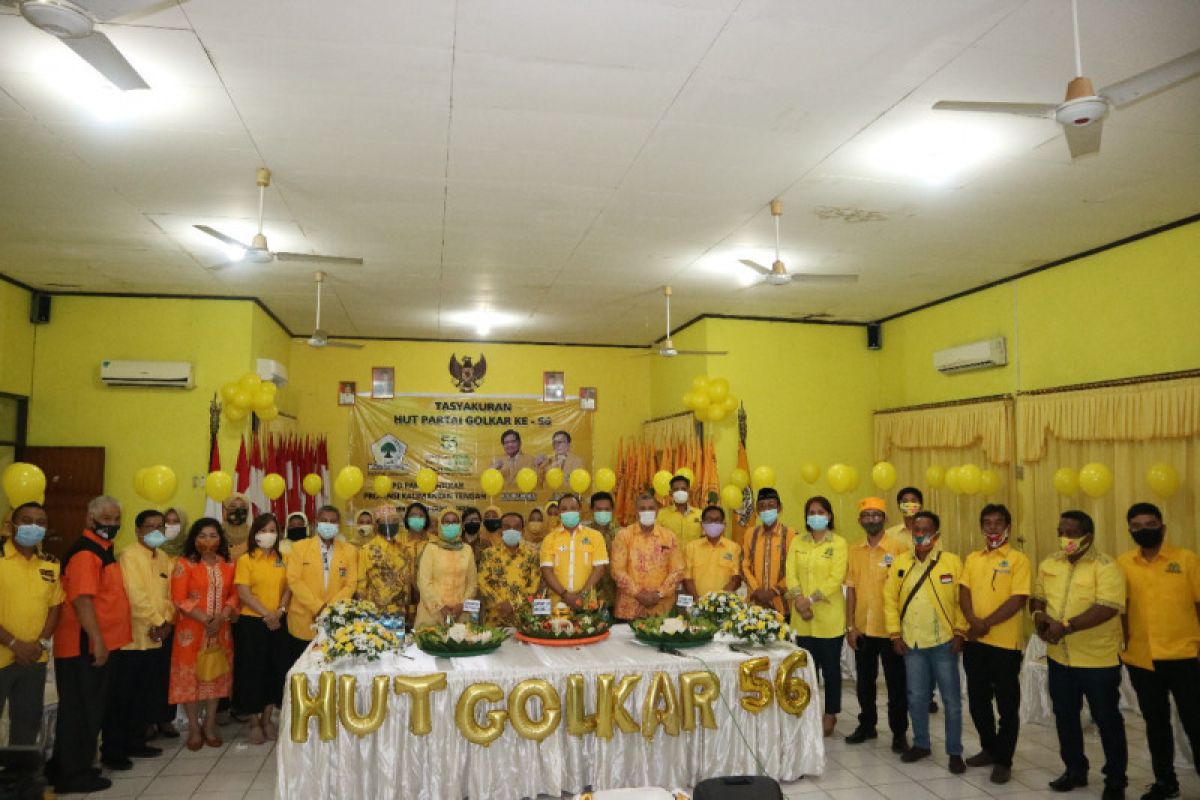 HUT ke-56 penambah semangat Golkar Kalteng menangkan Sugianto-Edy