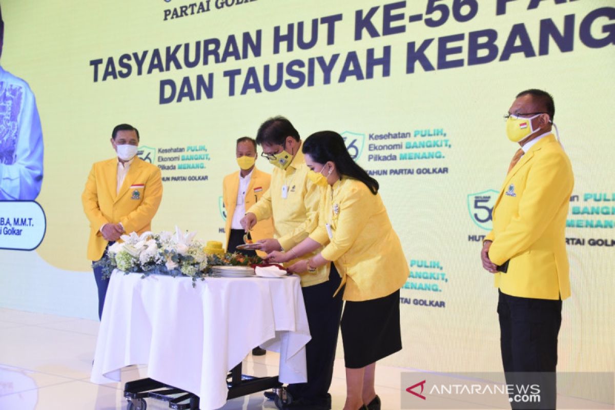 Sesepuh Golkar hadiri HUT, Airlangga: Tunjukkan soliditas partai