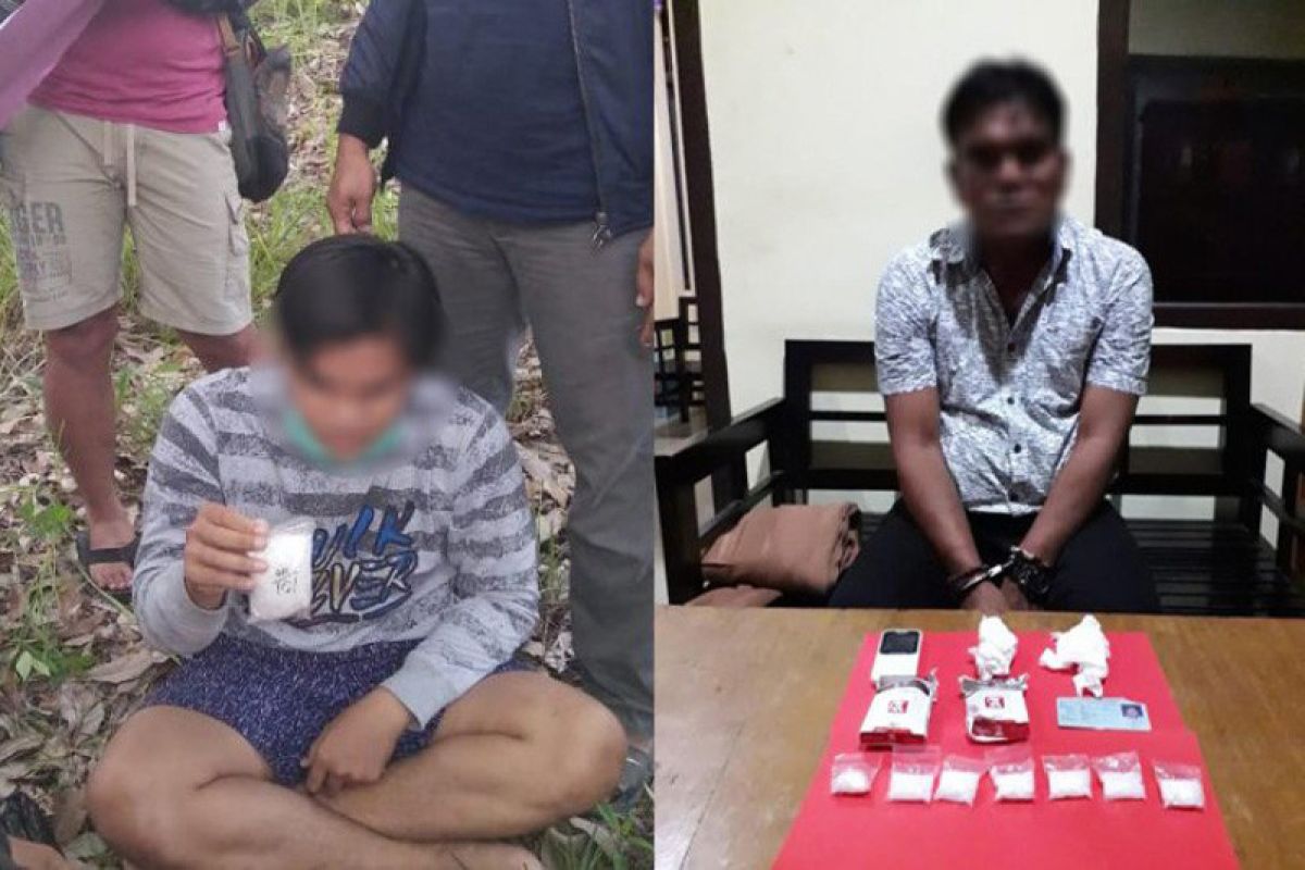 Polda Kalimantan Tengah tangkap dua warga miliki sabu-sabu 136 gram