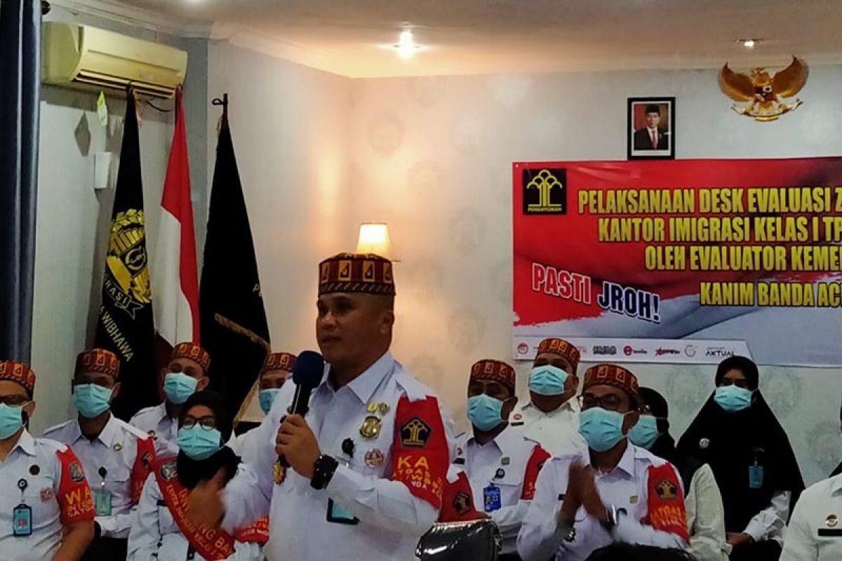 Imigrasi Banda Aceh bertekad wujudkan zona integritas bebas korupsi