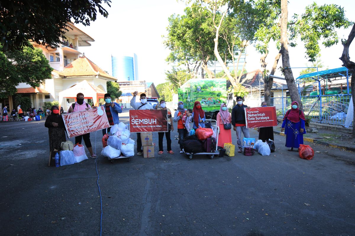 63 kelurahan di Kota Surabaya nol kasus COVID-19