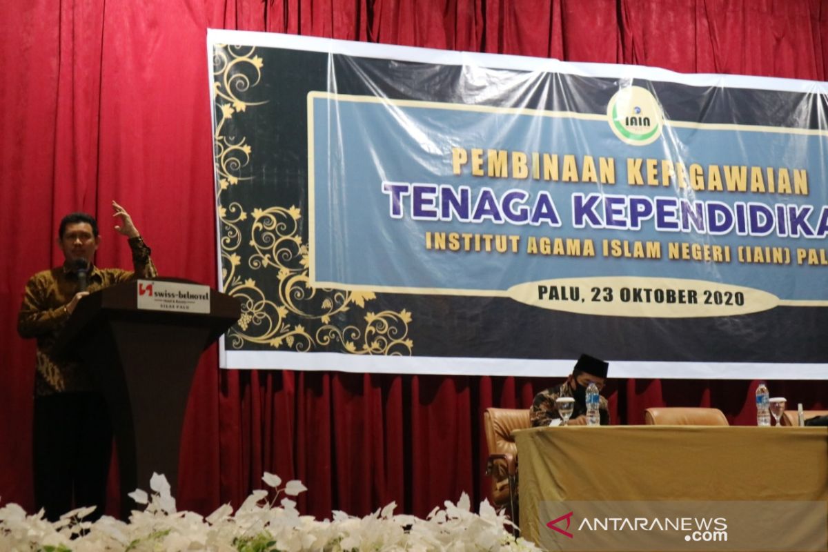 Rektor tegaskan ASN IAIN Palu tidak boleh terlibat politik praktis