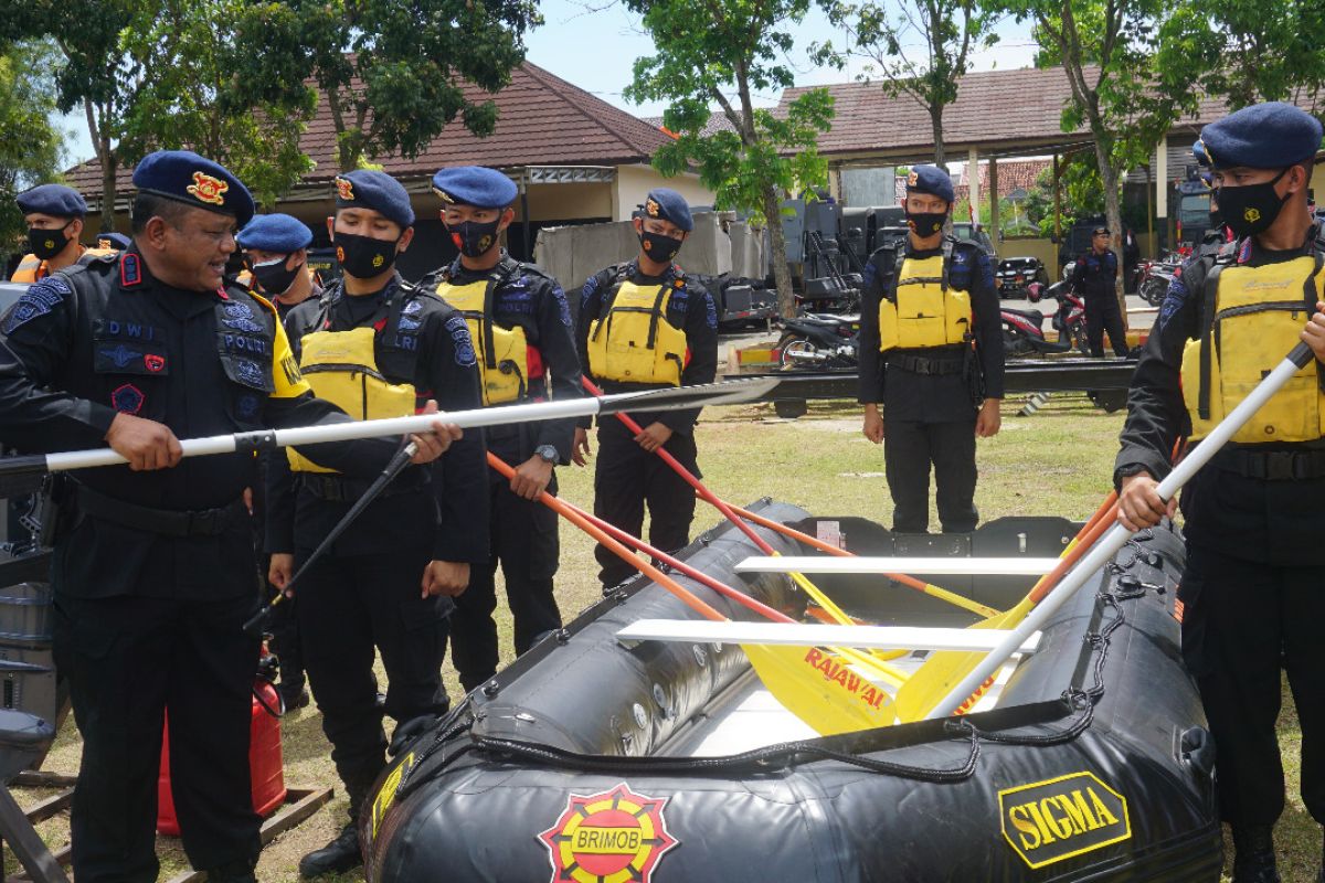 Brimob Banten apel siap siaga antisipasi bencana