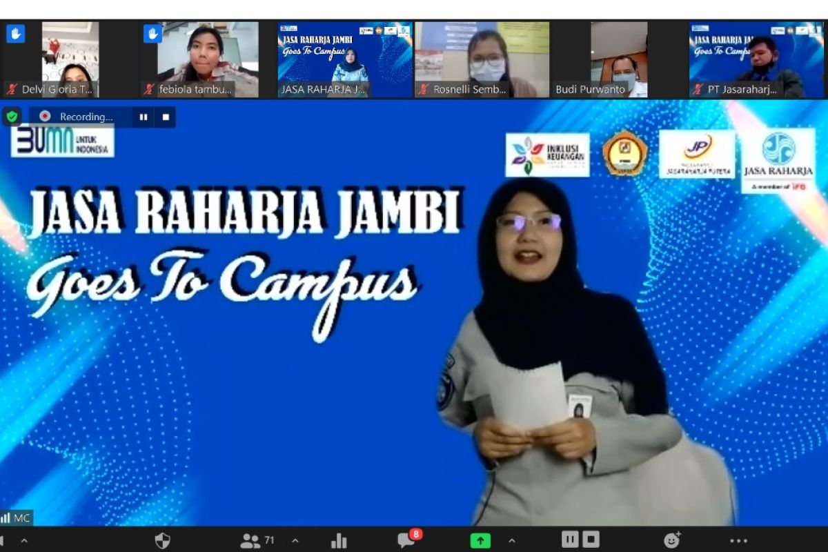 Sambut bulan inklusi keuangan, Jasa Raharja Jambi goes to campus