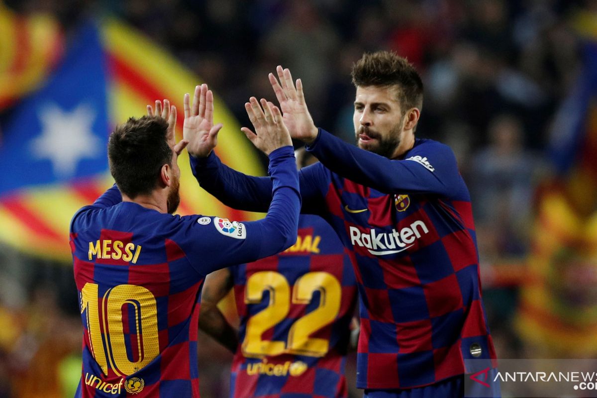 Gerard Pique sarankan nama Lionel Messi dipakai untuk stadion baru