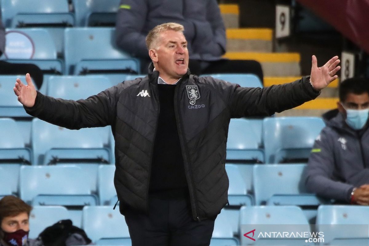 Manajer Dean Smith sebut Villa cuma bisa imbangi penampilan Leeds 50 menit