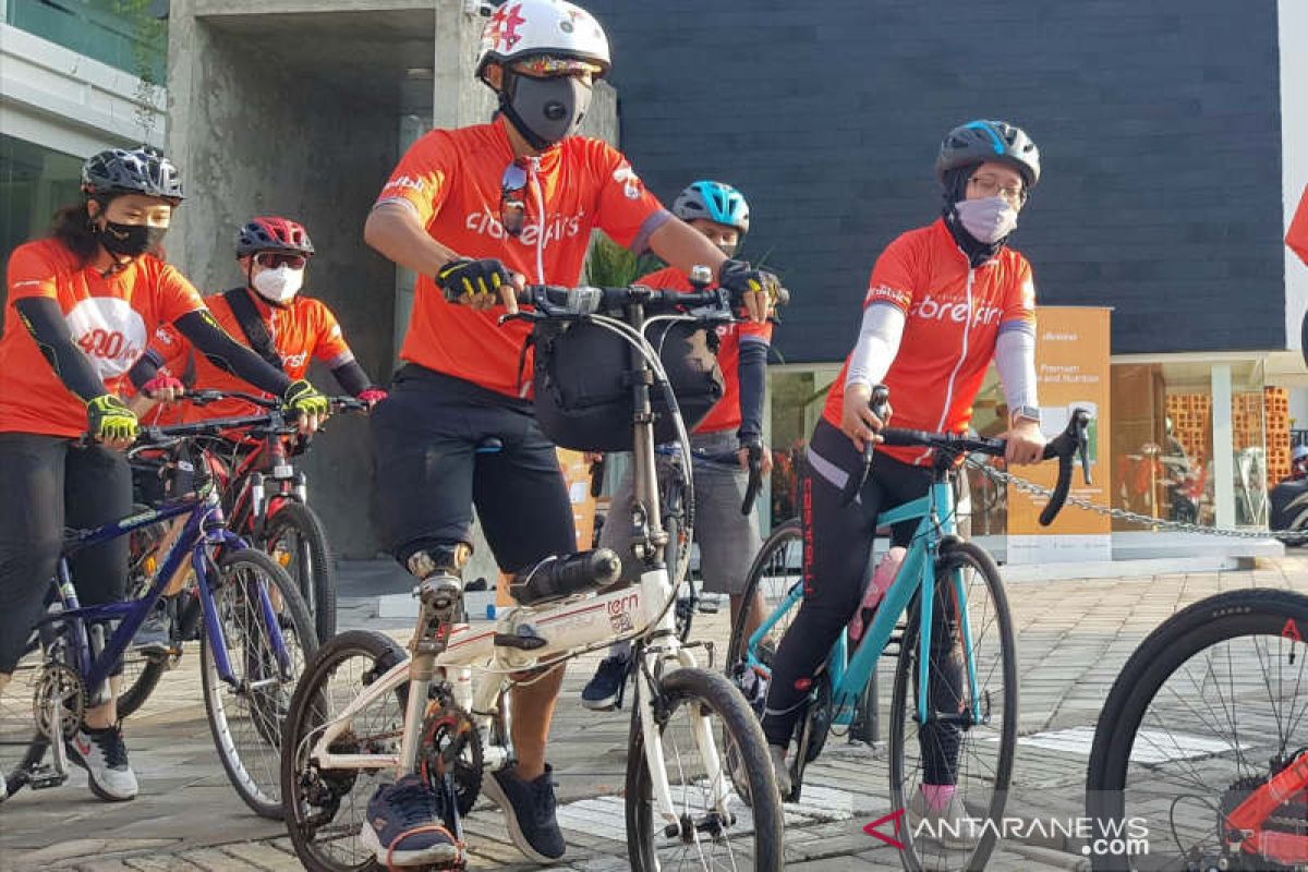 Bersepeda sambil berdonasi FibreFirst Cycling 2020 singgahi Kota Semarang
