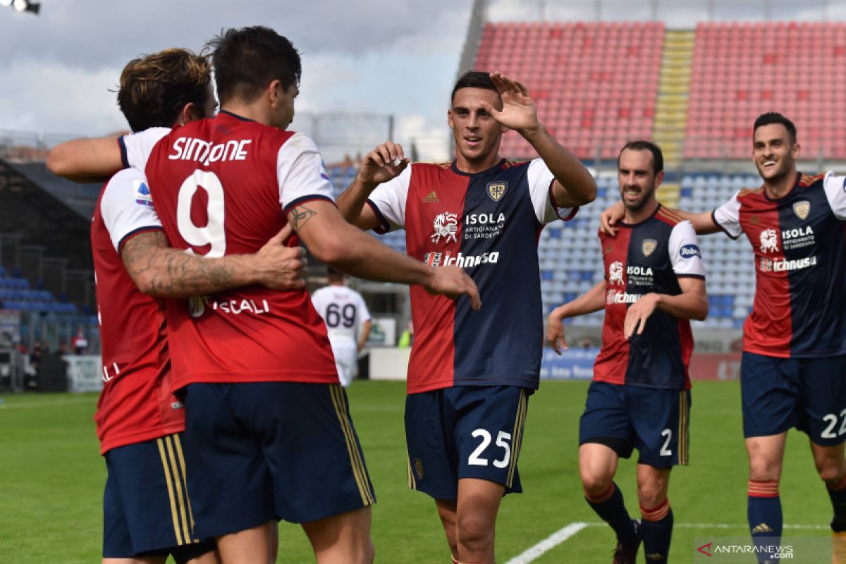 Liga Italia: Cagliari kembali raih kemenangan setelah pecundangi Crotone 4-2