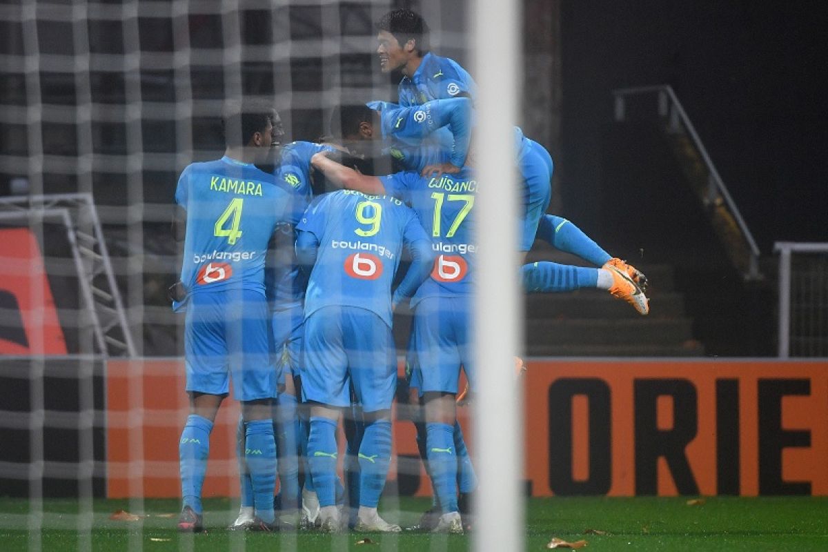 Liga Prancis - Gol  Leonardo Balerdi antar Marseille atasi Lorient