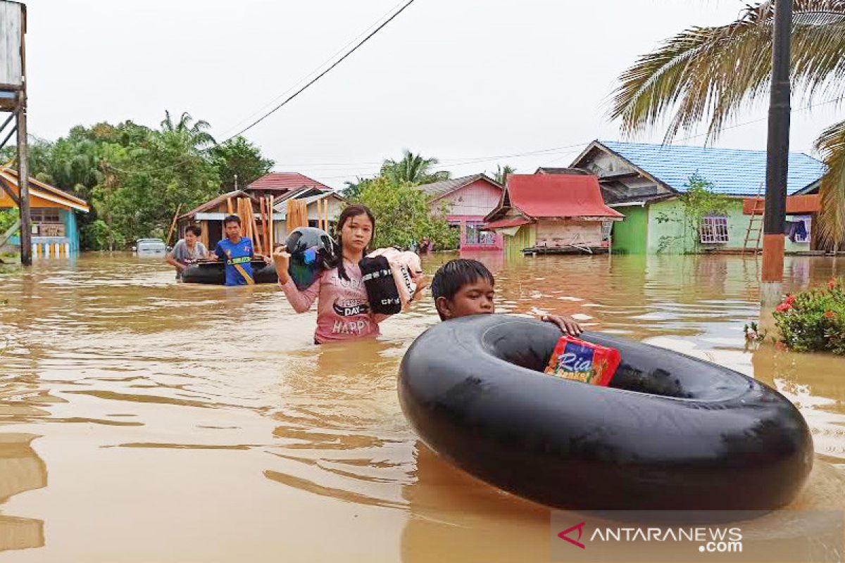 Puluhan rumah di Muara Teweh Barito Utara terendam banjir