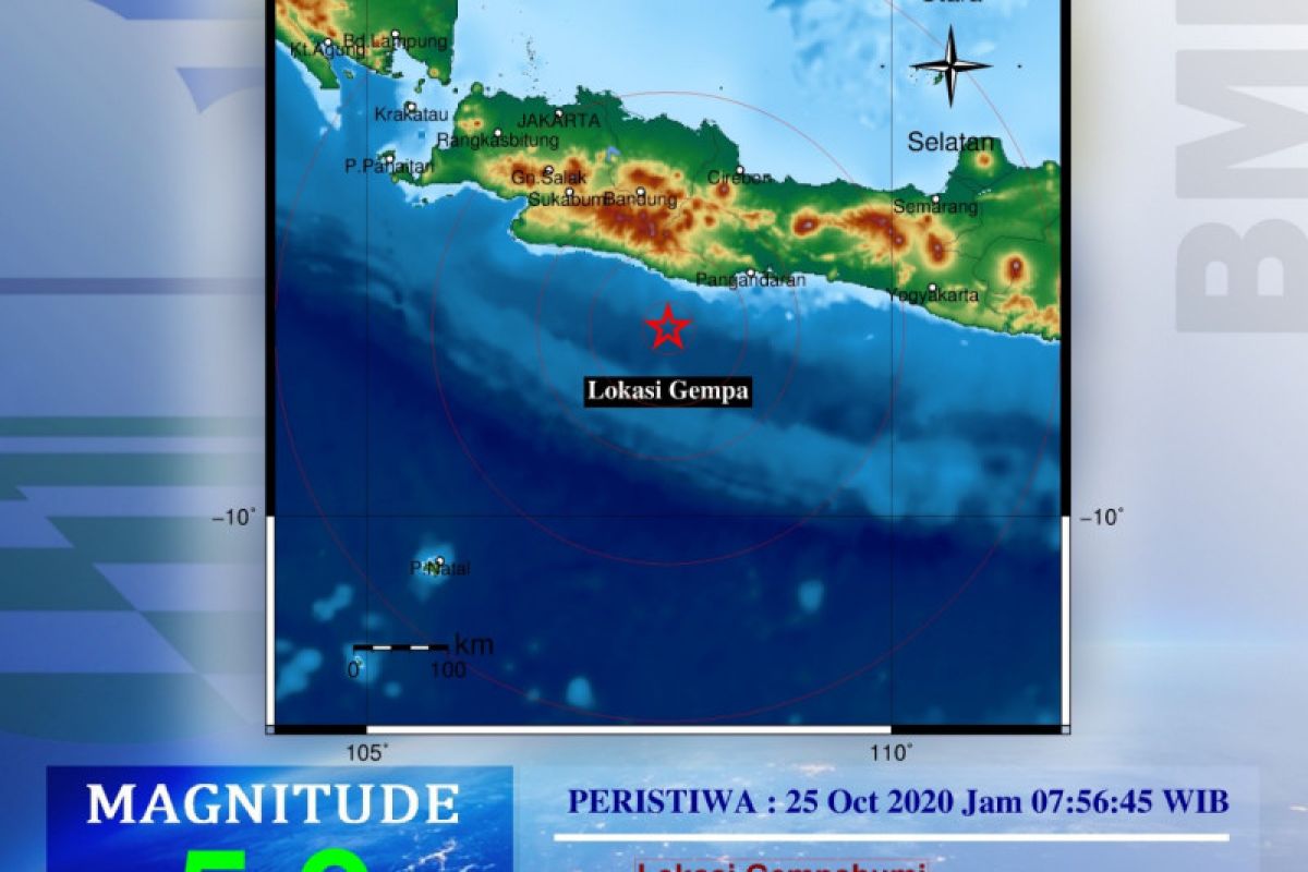 Gempa "intraplate" di Pangandaran, merusak dan dirasakan hingga  jauh