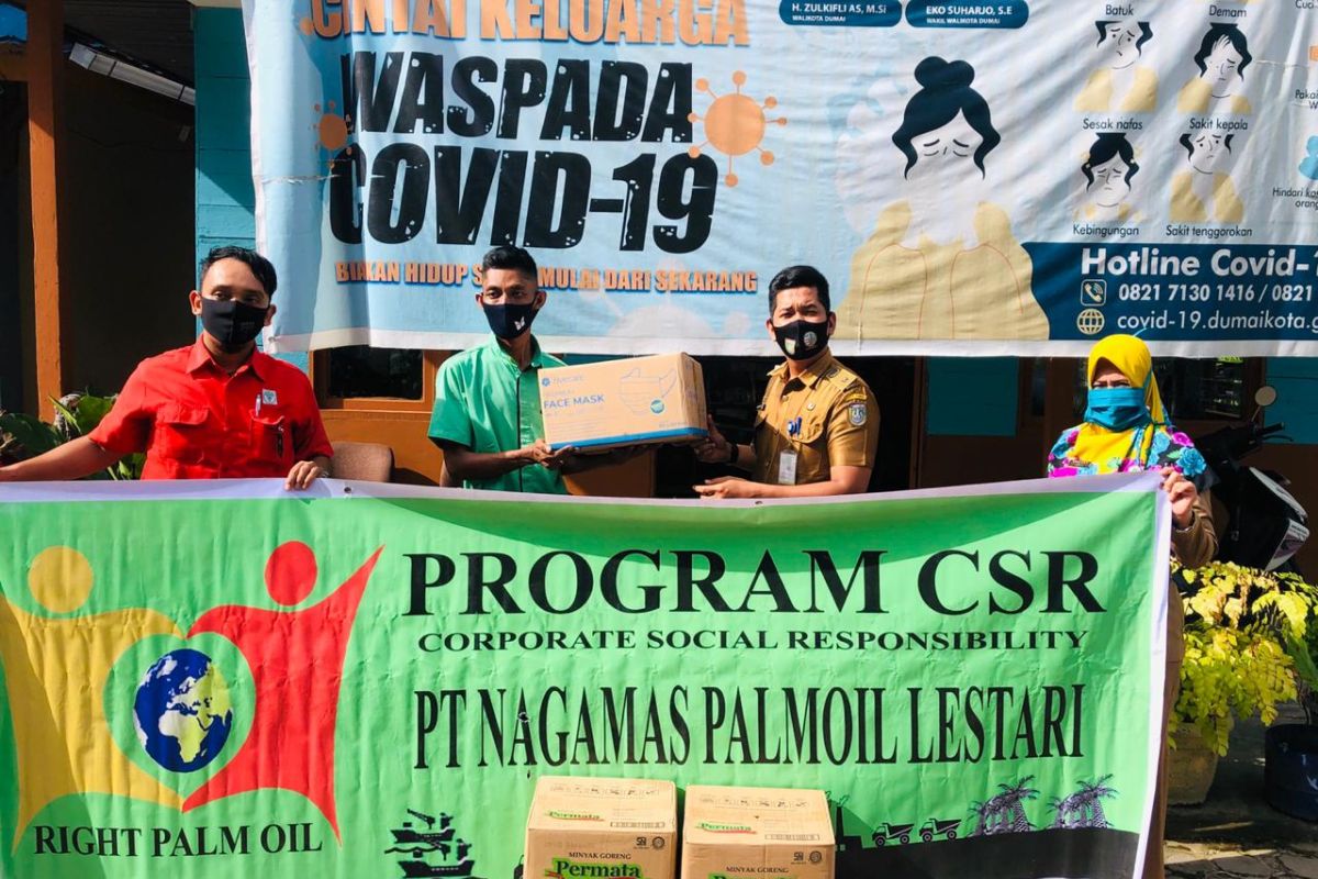 PT Nagamas Dumai salurkan bantuan hadapi pandemi COVID-19