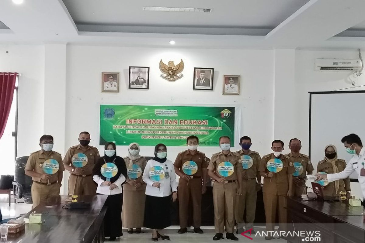 BNN-Dinas Perkebunan dan Hortikultura Sulawesi Tenggara bersinergi dalam P4GN