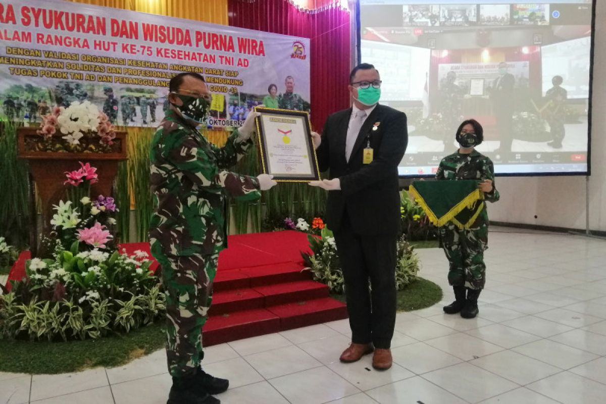 Puskes TNI AD terima penghargaan dari MURI