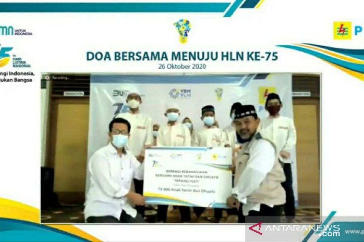 Berbagi kebahagiaan, PLN salurkan bantuan untuk 75.000 anak yatim dan dhuafa