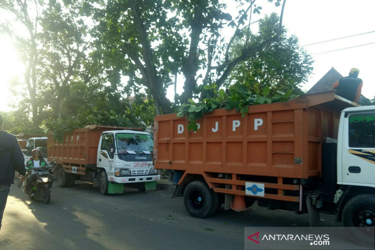 Pemkot Palembang mulai pangkas pohon antisipasi bencana  saat hujan